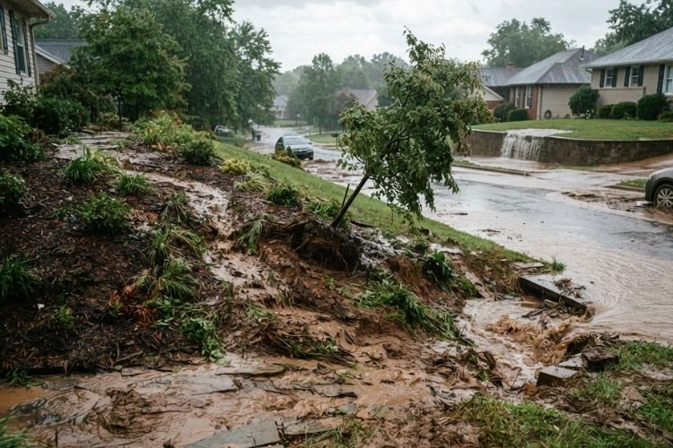 Heavy Rain Creates Problems for Landscapes